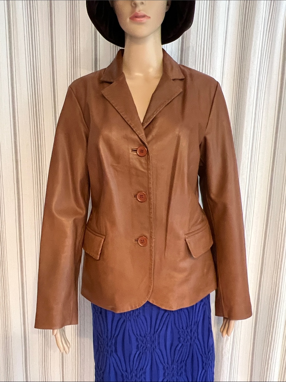 Leather Jacket Milk Chocolate Color